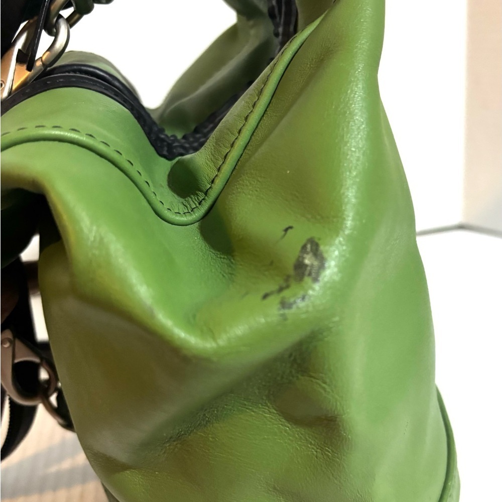 Chic Green Leather Backpack - Picture 6 of 8